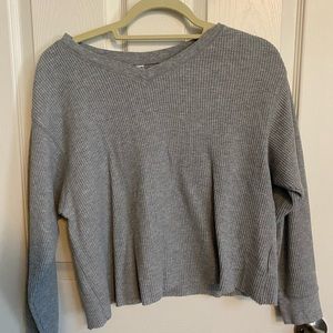 Long sleeve waffle tee